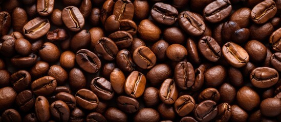Fototapeta premium Roasted coffee beans texture
