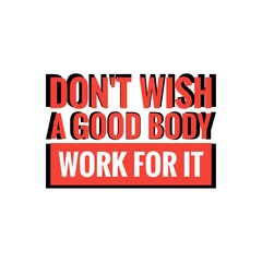 Gym Quote Illustration Design