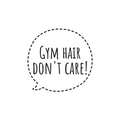 Fototapeta premium Gym Quote Illustration Design