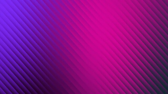Elegant animation technology of multicolored light blue and pink vertical lines and wave animation on black. Abstract dark motion gradient light.