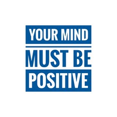 ''Positive Mind'' Quote Illustration