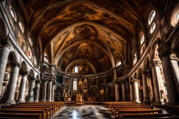 interior of the church of the holy  4k HD quality photo. 