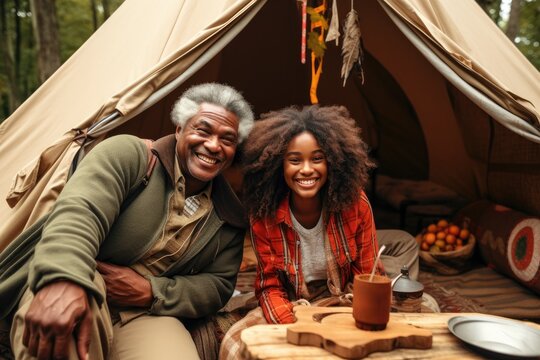 Camping with grandparents