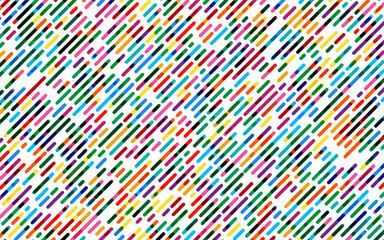 Abstract colorful rounded lines background