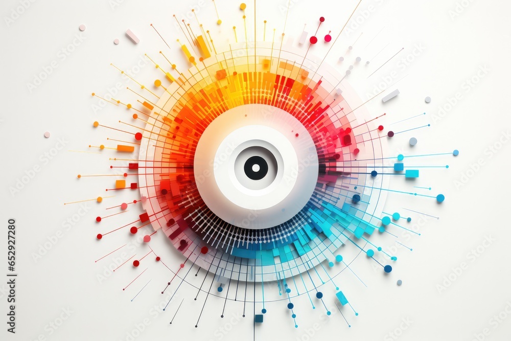 Poster simple circle chart