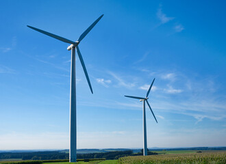 Fototapeta premium Wind turbines renewable energy