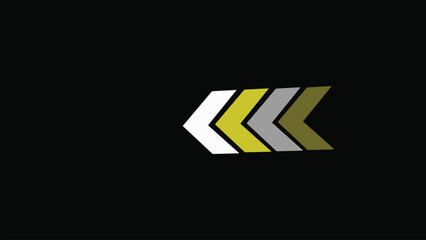 Use this vector illustration of a swift backward swipe color arrow for the presentation of websites.