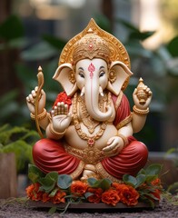 Adorable Ganesha A Cute Illustration