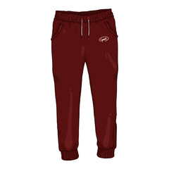 Vector Single CartoonRed Training Pants