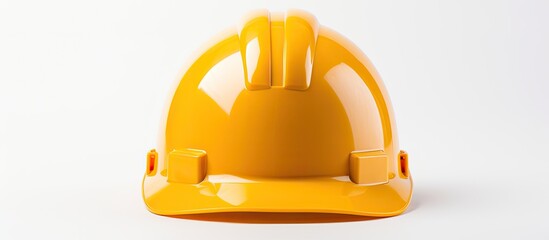 Isolated white safety helmet for engineer or worker