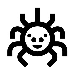 Naklejka premium Smiling Spider