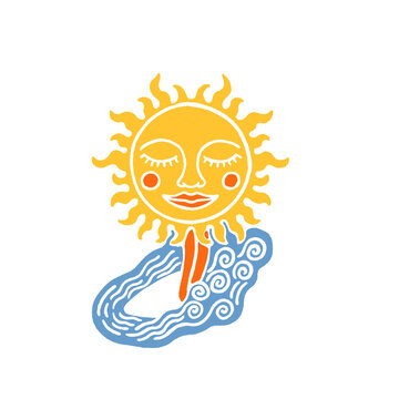 surfing sun