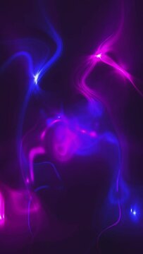 Vertical video - abstract neon colored pink and blue liquid motion light effect animation. This trippy psychedelic motion background is full HD and looping.