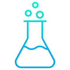 Outline gradient Beaker icon