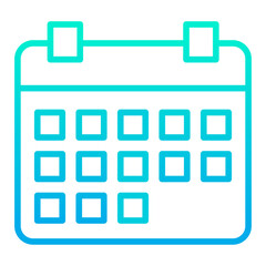 Outline gradient Calendar icon