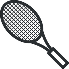 Tennis racket icon sign. Sports signs and symbols.