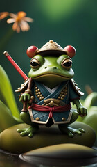 Samurai frog generative ai 