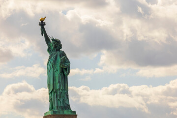 Fototapeta premium Beautiful view of Statue of Liberty on Liberty island in New York.
