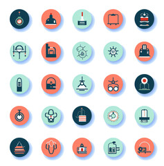 Set of simple, modern design information icons for Web and app design,  medical motive, isolated on the transparent background PNG. isolated on the transparent background PNG.