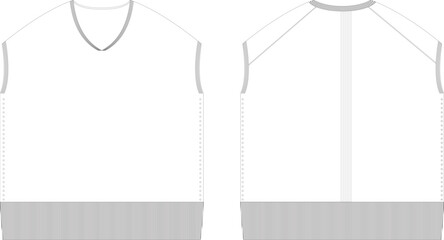 Vest Flat sketch Drawing illustration