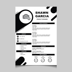 Infographic CV template. Classy employment interview minimalist sample simple applications resume creative vector illustration design. professional corporate company job modern cover curriculumvitae
