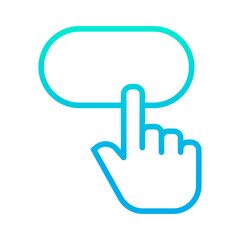 Outline gradient Click Buy icon