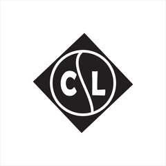 CL letter logo design on white background. CL creative initials letter logo concept. CL letter design.

