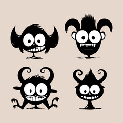 Cartoon monsters