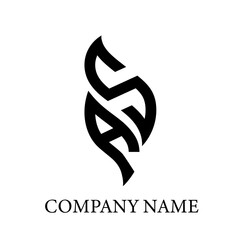 AS letter logo design on white background. AS creative initials letter logo concept. AS letter design.

