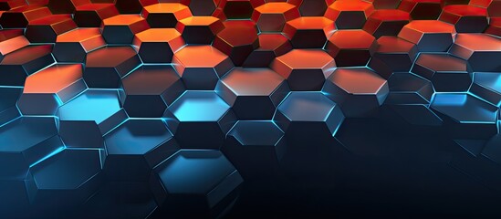abstract background featuring hexagonal shapes