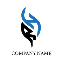 RH letter logo design on white background. RH creative initials letter logo concept. RH letter design.
