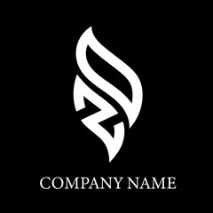 ZD letter logo design on black background. ZD creative initials letter logo concept. ZD letter design.
