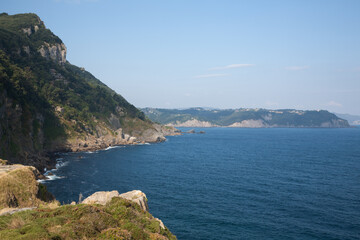Fototapeta na wymiar Cape santa catalina cliffs landscape, Spain