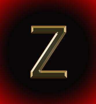 Golden and shining Alphabet(letter) Z and name of individual (boy or Girl) with start of alphabet Z, black and red beautiful background