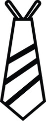 The tie icon. Necktie and neckcloth symbol. Flat Vector