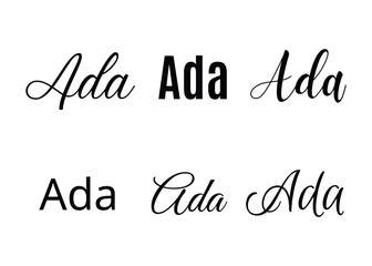 Ada svg , Ada Baby Name svg, Ada Wedding Name svg