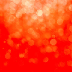 Red bokeh square background with copy space for text or image, Usable for banner, poster, cover, Ad, events, party, sale,  and various design works