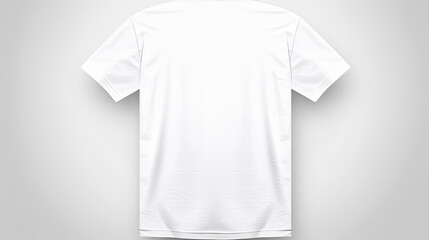 White t-shirt mockup hanging realistic, template design