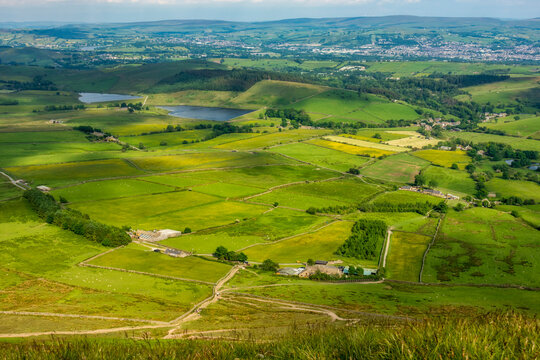 Pendle Hill, Lancashire - View from the top.