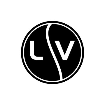 LV letter logo design.LV creative initial LV letter logo design. LV creative initials letter logo concept.