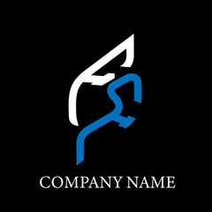 FF letter logo design on black background. FF creative initials letter logo concept. FF letter design.
