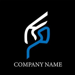 HP letter logo design on black background. HP creative initials letter logo concept. HP letter design.
