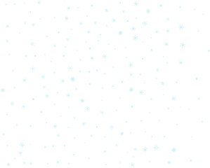 Fototapeta na wymiar Many blue snowflakes New Year confetti.