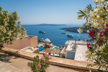 Tagestrip nach Santorin, Fira, Ia, Oia  - obrazy, fototapety, plakaty