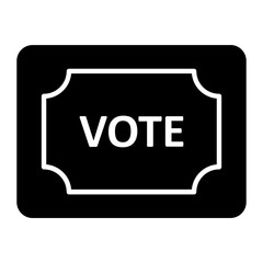 Vote Glyph Icon