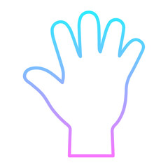 Raise Hand Gradient Icon