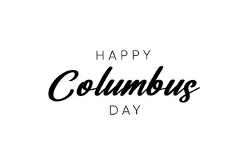 Happy Columbus Day Greeting Card for advertising, poster, banner, template with American flag. Columbus day wallpaper.
