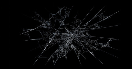 Isolated cobweb on a black background, template spider net for halloween, 3d rendering