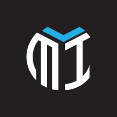 MI letter logo design.MI creative initial MI letter logo design. MI creative initials letter logo concept.
