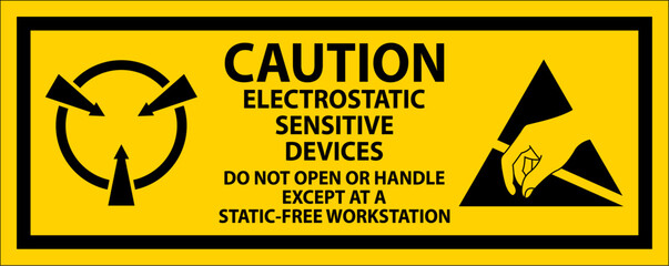 Caution Electrostatic Sensitive Devices